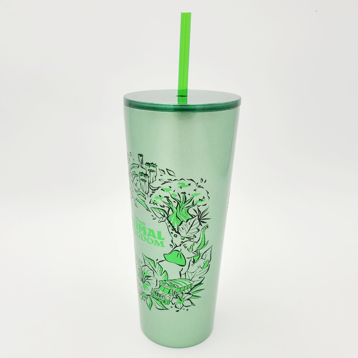 Walt Disney World 4 Park Starbucks Tumbler Magic Kingdom EPCOT Hollywood Animal