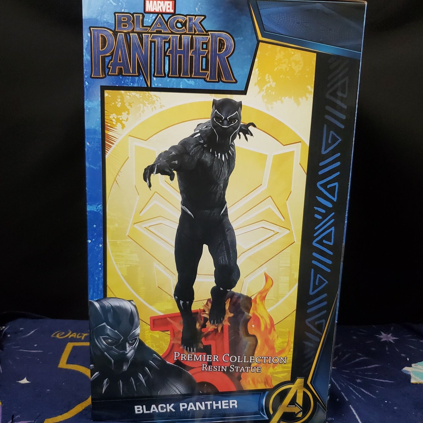 Disney Parks Marvel Black Panther 14" Figure Statue Diamond Select Toys Resin LE
