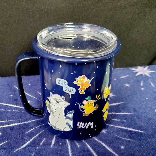 NEW 2023 Disney Parks Sidekicks 4" Travel Aluminum Mug Pluto Gus Hei Hei Meeko