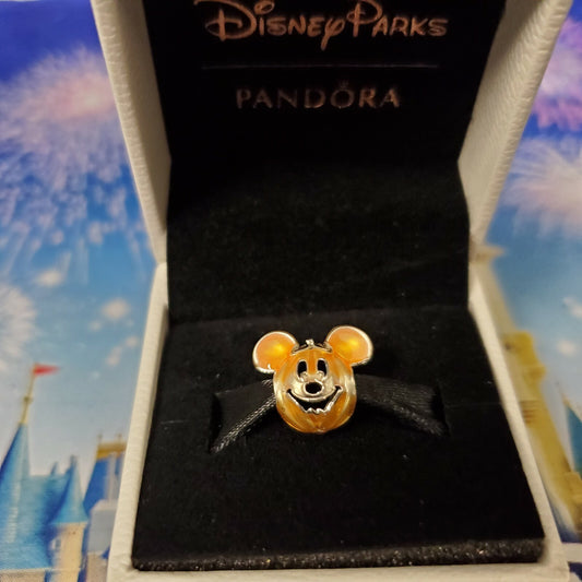 *Pandora Pumpkin* Disney World Parks Charm Mickey Mouse BOO WDW Orange Halloween
