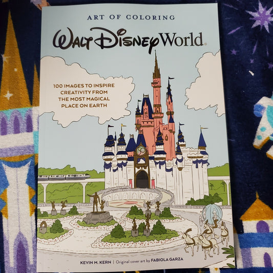 2021 Disney Parks Art of Coloring Walt Disney World 50th Anniversary Adult Book