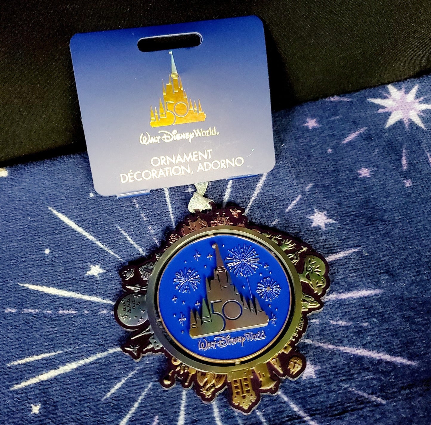 2023 Disney World 50th Anniversary 4 Parks Mickey Spinner Grand Finale Ornament