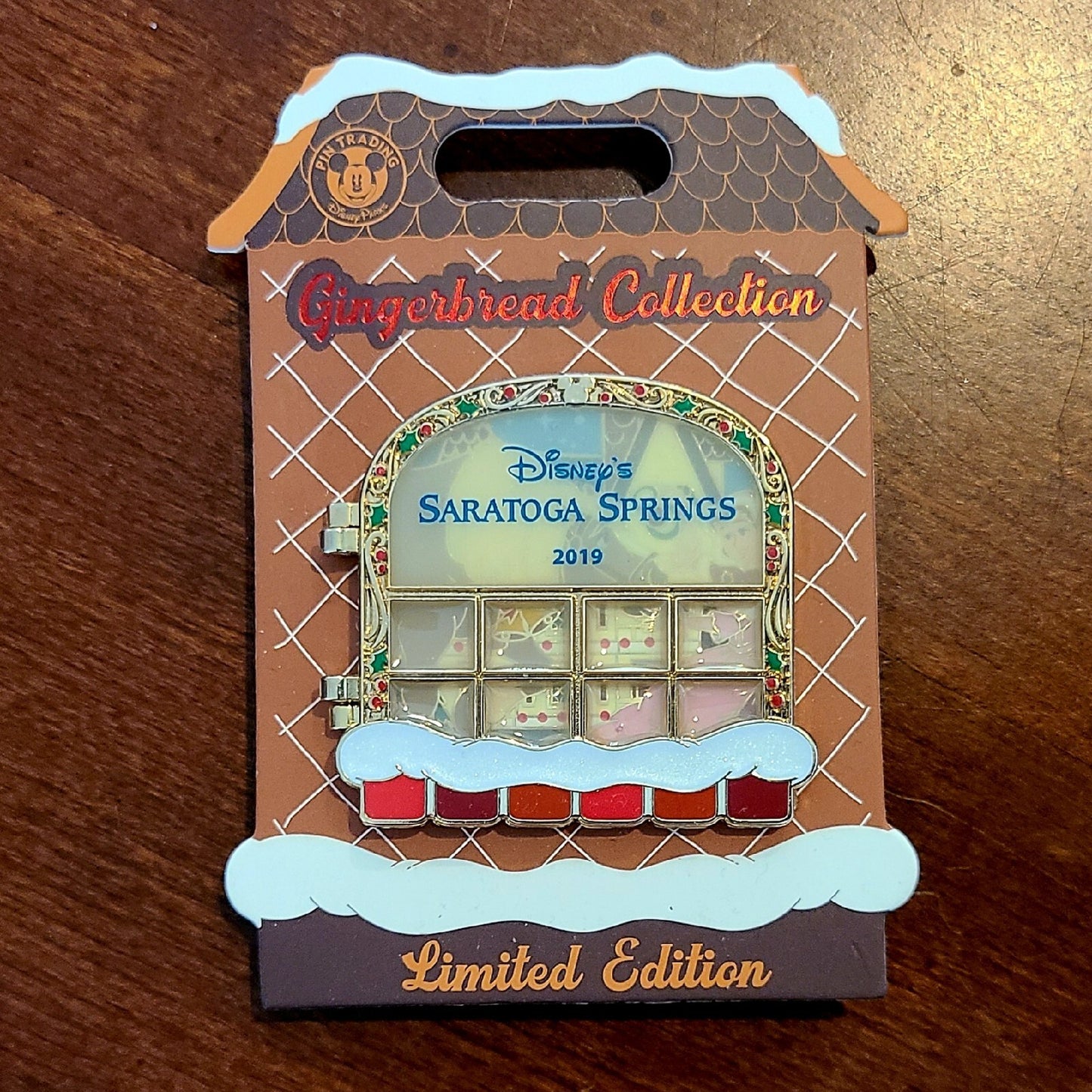 NEW Disney World Pin WDW Gingerbread House 2019 Saratoga Springs Belle LE 2000