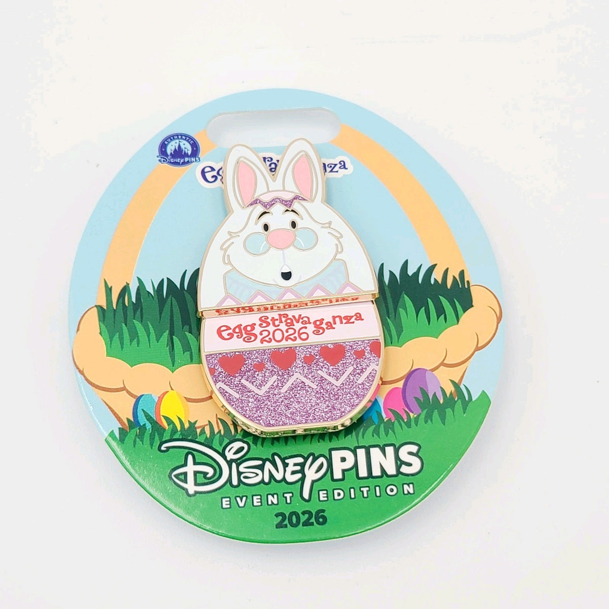2026 Disney Parks Epcot Flower & Garden Festival Eggstravaganza White Rabbit Pin