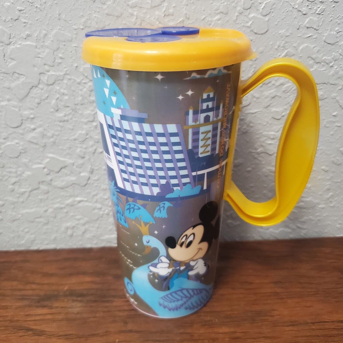 Disney Parks WDW 50th Anniversary Resort Refillable Mug Gold Lid Mickey Stitch