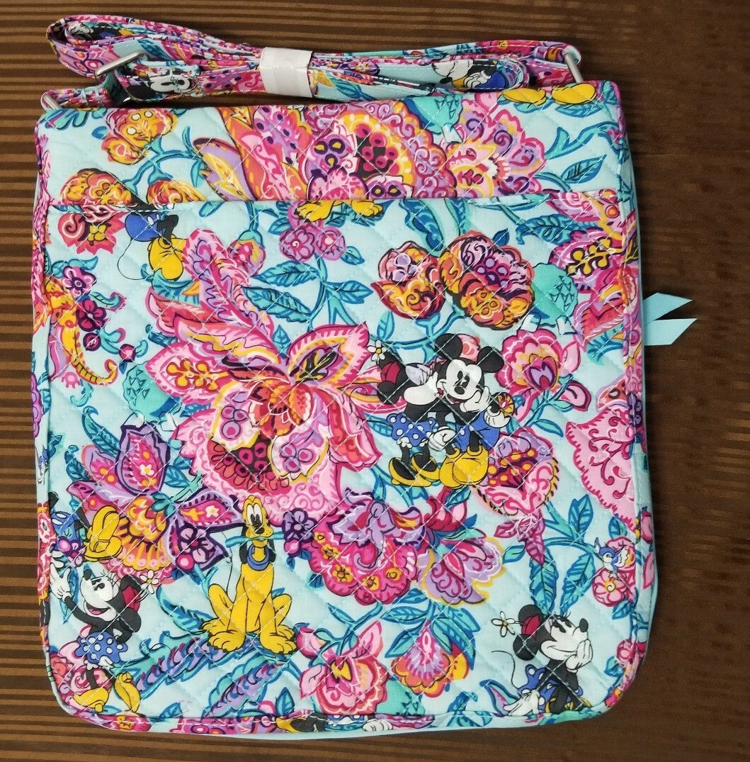 *Actual Bag* Vera Bradley Disney Mickey's Colorful Garden Hipster Bag Minnie New