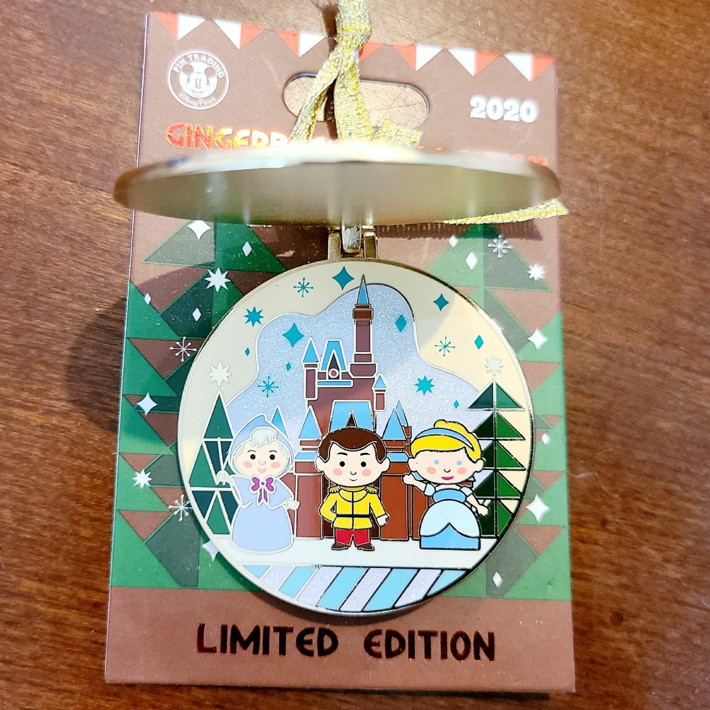 2020 Disney Contemporary Resort Christmas Ornament Gingerbread Pin Cinderella