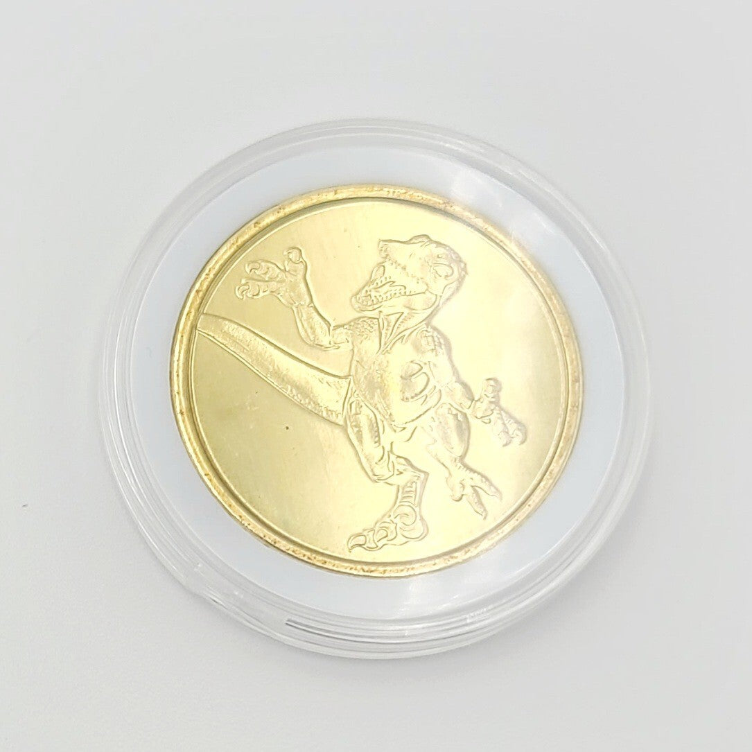Set Of 4 Universal Studios Florida Coin Medallion 2024 Jurassic Park Dinosaur