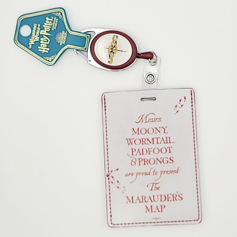 *Marauder's Map ID Badge* Universal Studios Wizarding World Of Harry Potter REEL