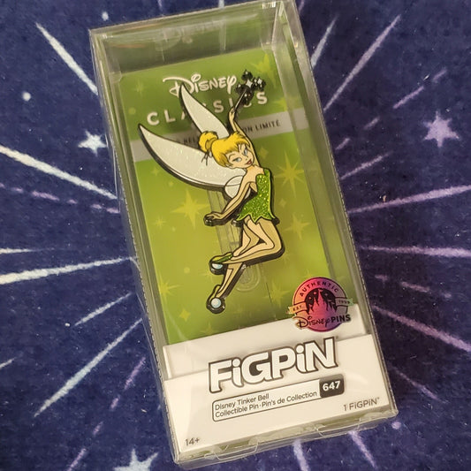 NEW Disney Parks 2022 FIGPIN #647 Tinker Bell Peter Pan Pin Limited Release LR