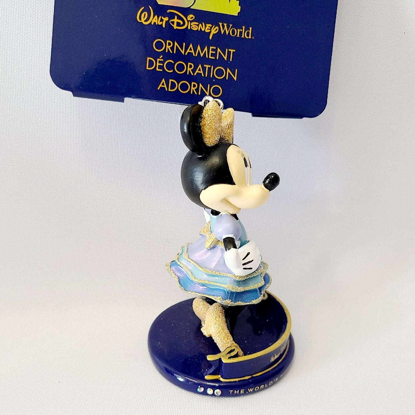 *2 Ornament Set* Walt Disney World Park 50th Anniversary Mickey Minnie Christmas