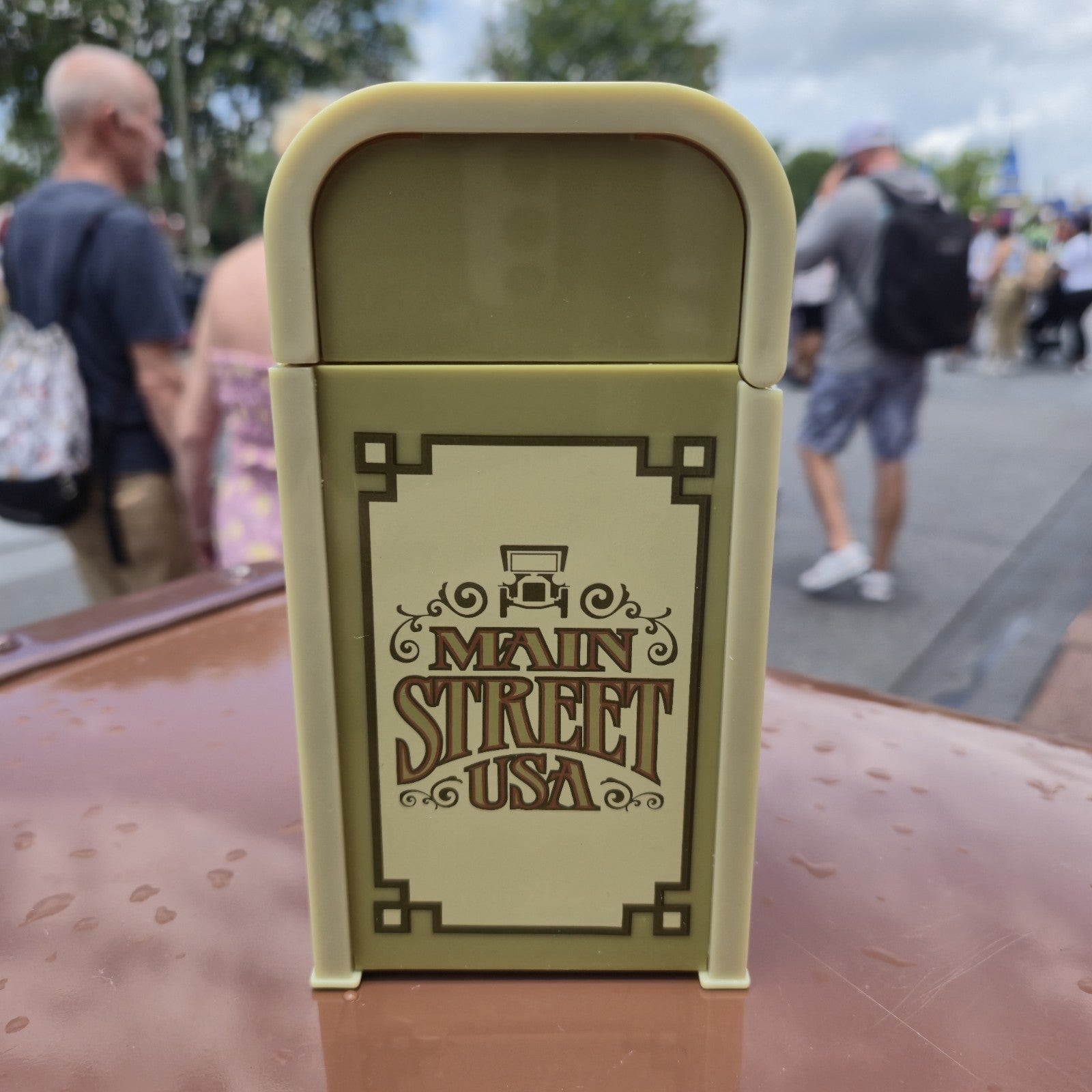 NEW - Disney Parks 2025 Magic Kingdom Main Street USA Trash Can Candy Container