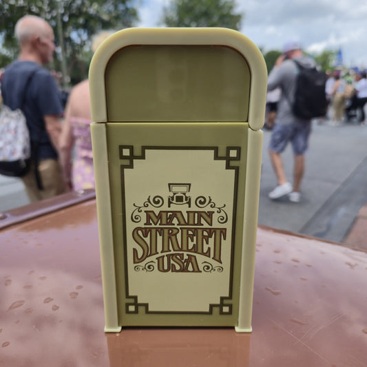 NEW - Disney Parks 2025 Magic Kingdom Main Street USA Trash Can Candy Container
