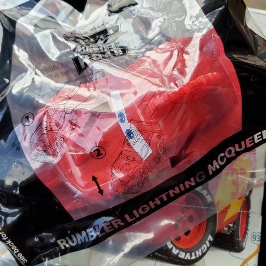 McDonald's Disney Cars on the Road Happy Meal Toy #4 Rumbler Lightning Mcqueen