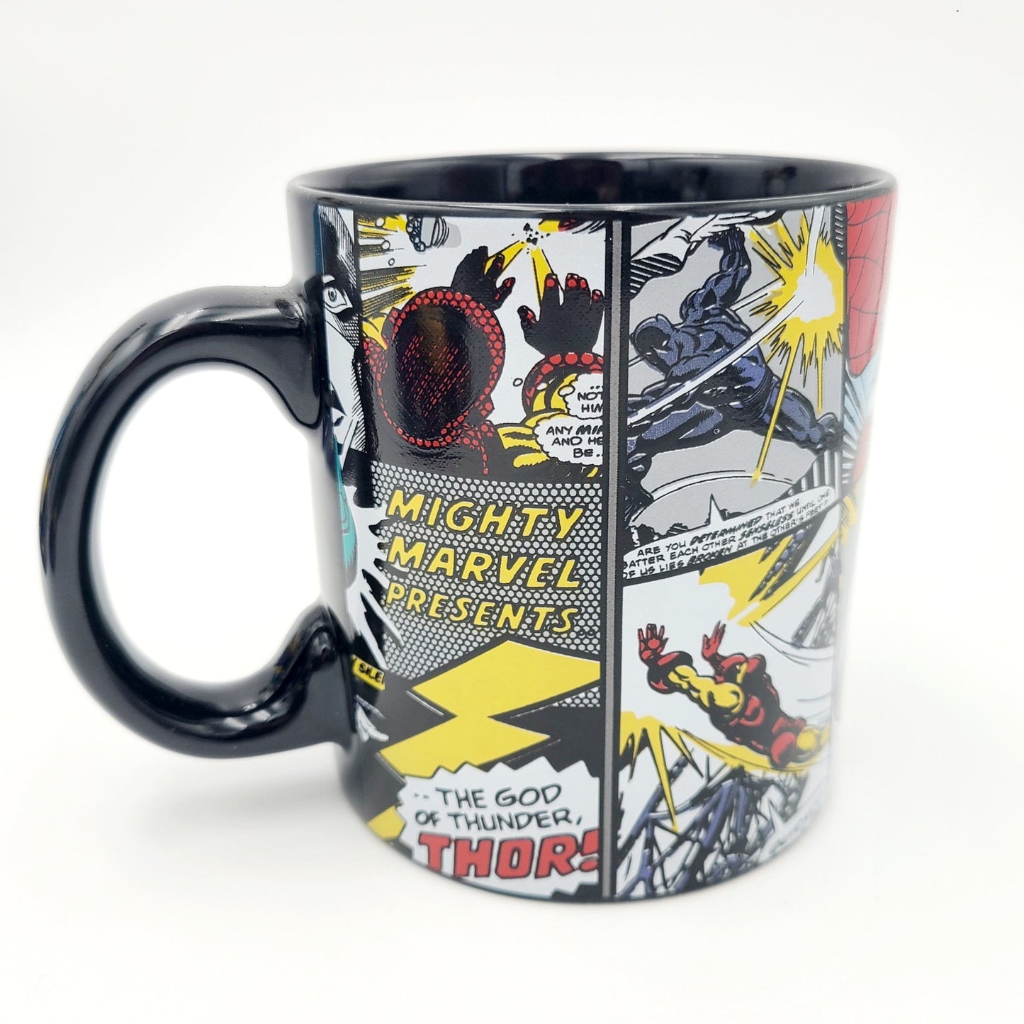 Marvel Comic Panels Ceramic Mug Holds 20 Oz Bulk Iron Man Spiderman Capt America