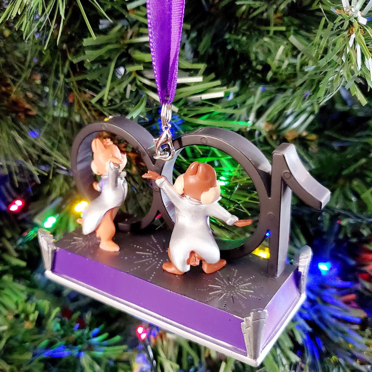 2023 Disney Parks 100 Years Chip & Dale Holiday Christmas Ornament New