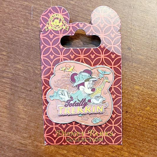 Disney Parks Minnie Mouse Safari Totally Trekkin Pin New Card  Animal Kingdom