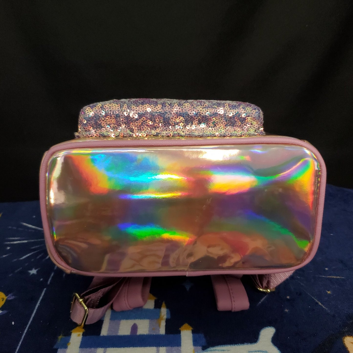 *Backpack Set* Disney Parks 50th Anniversary Iridescent Pink & Blue Loungefly