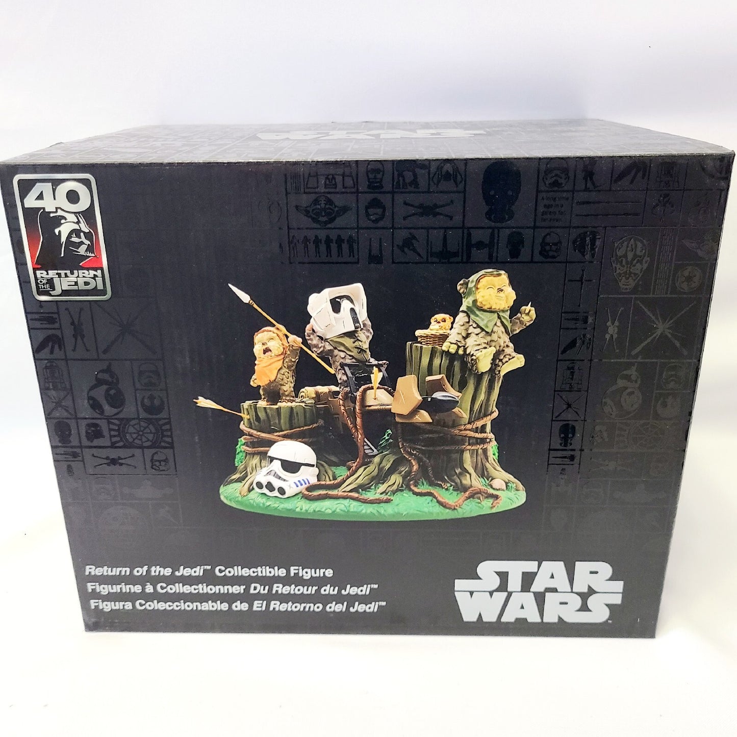 Disney Parks Star Wars Return  Jedi 40th Anniv Ewoks Collectible Figurine Ewok