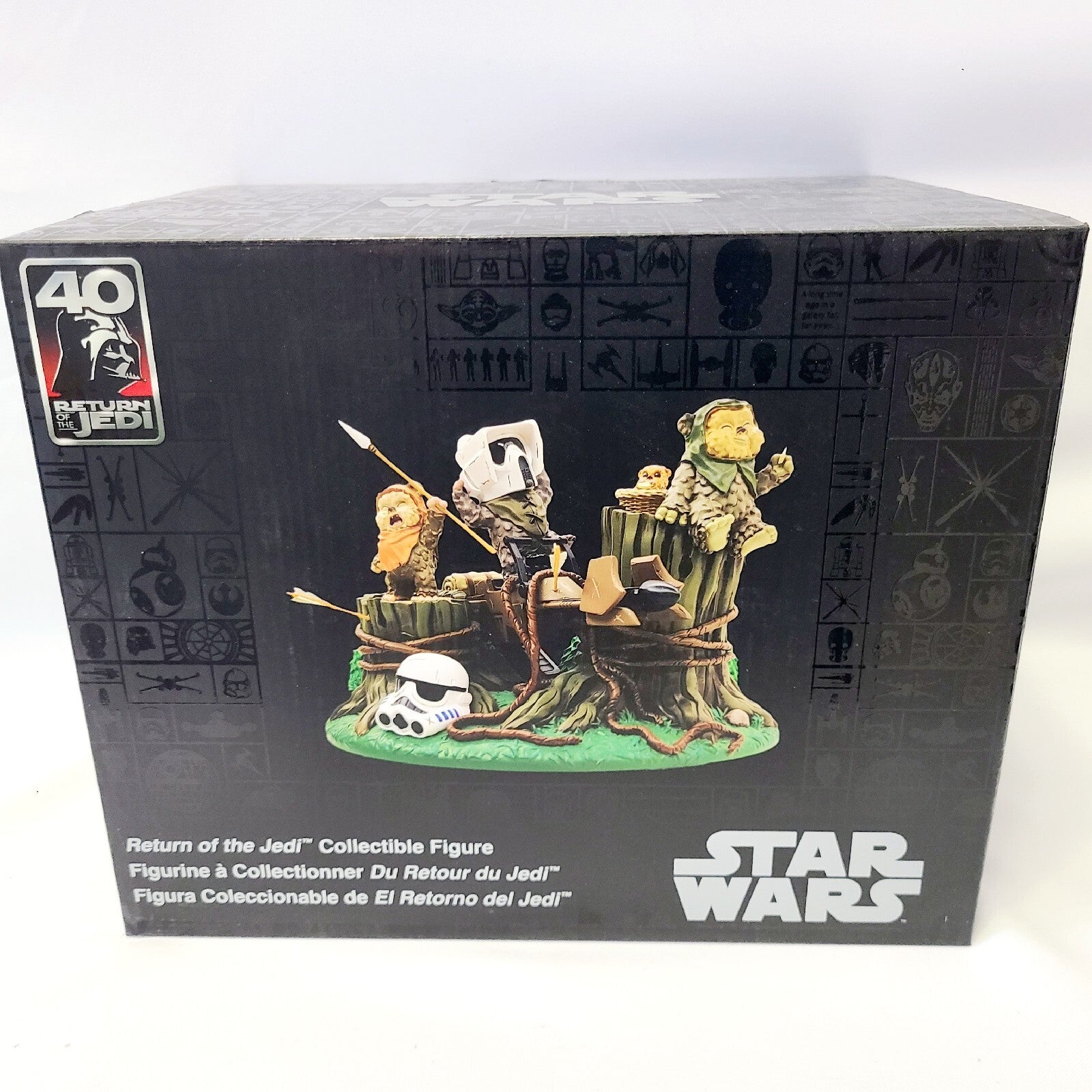 Disney Parks Star Wars Return  Jedi 40th Anniv Ewoks Collectible Figurine Ewok