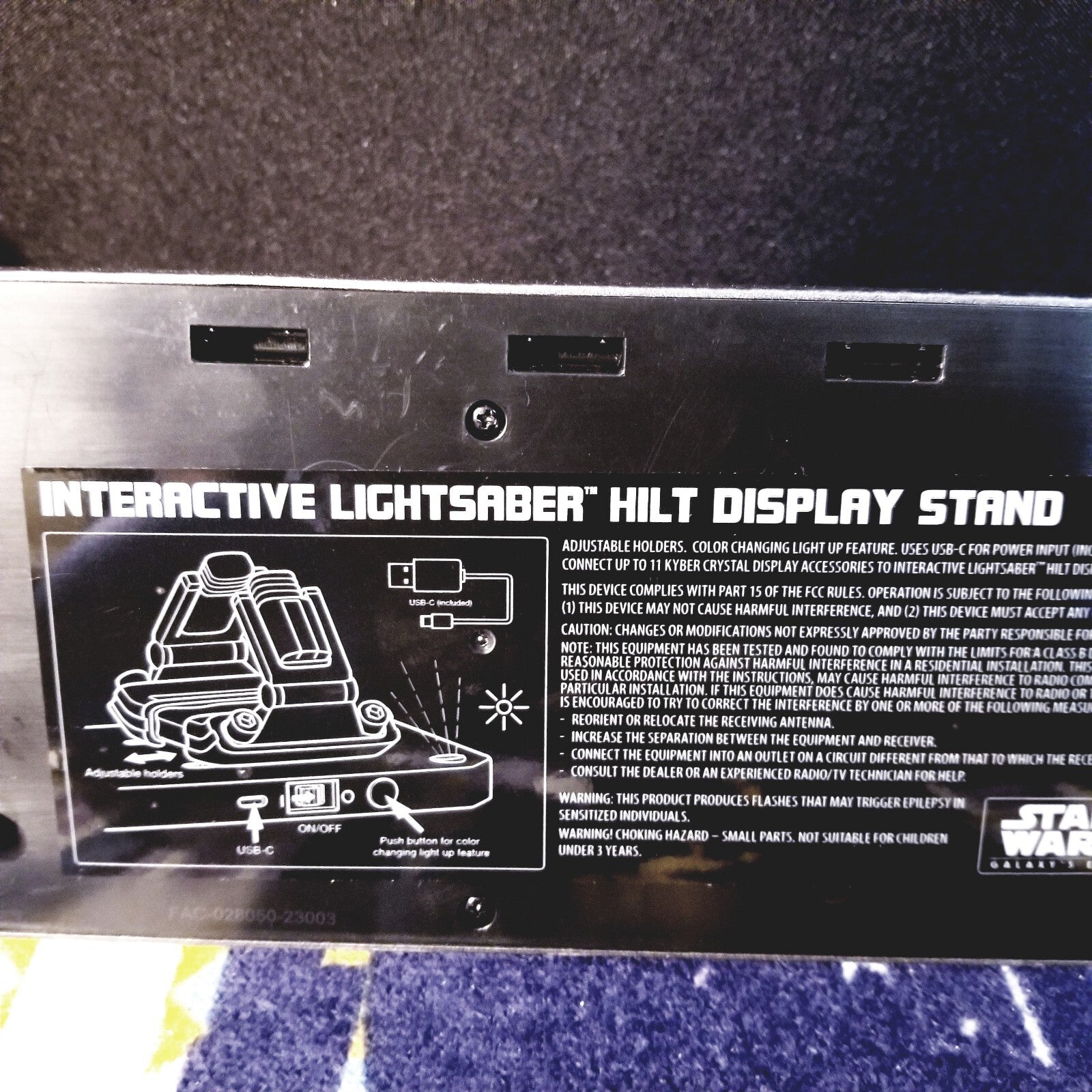 Disney Parks Star Wars Galaxys Edge Interactive Color Change Display Hilt Stand