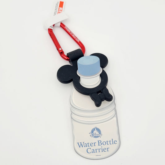 Disney World Parks Mickey Mouse Ear Water Bottle Holder Carrier Keychain Clip