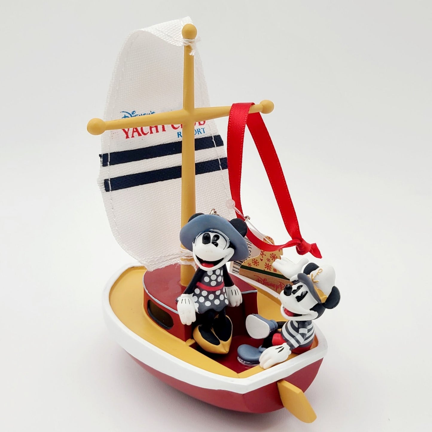 NEW Disney Parks WDW Yacht Club Resort Mickey Minnie Christmas Ornament 2024