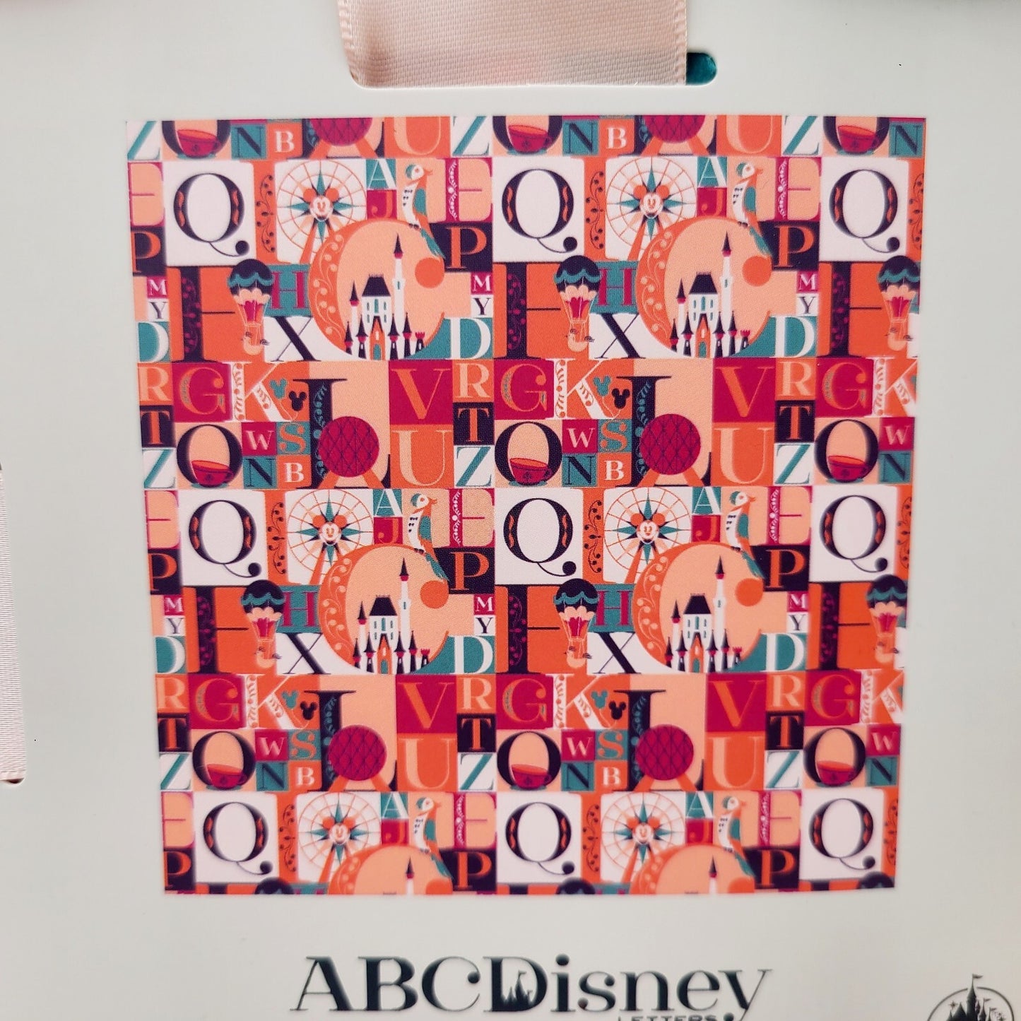 NEW Disney World Parks ABC Disney Letter Print Fleece Throw 72” x 60” Super Soft