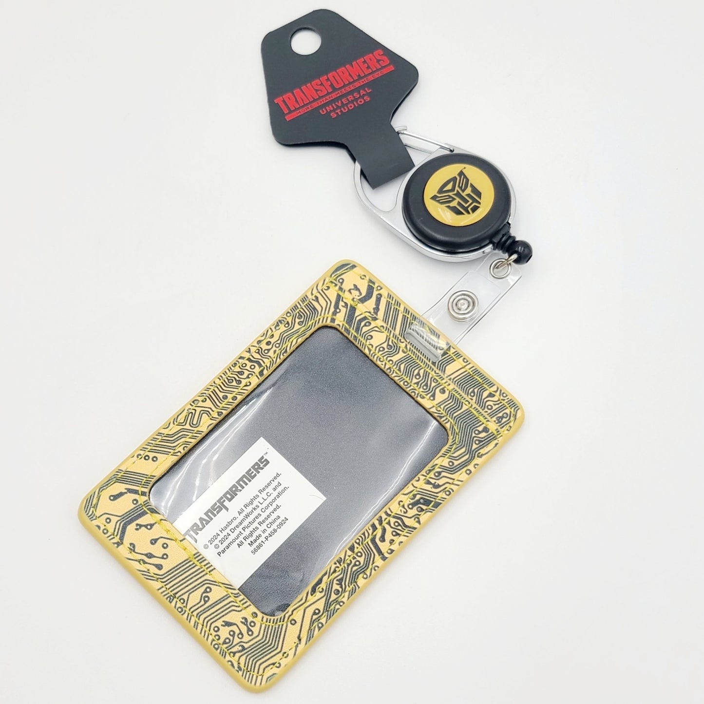 Universal Studios Exclusive Transformers Bumblebee Retractable ID Badge Reel New