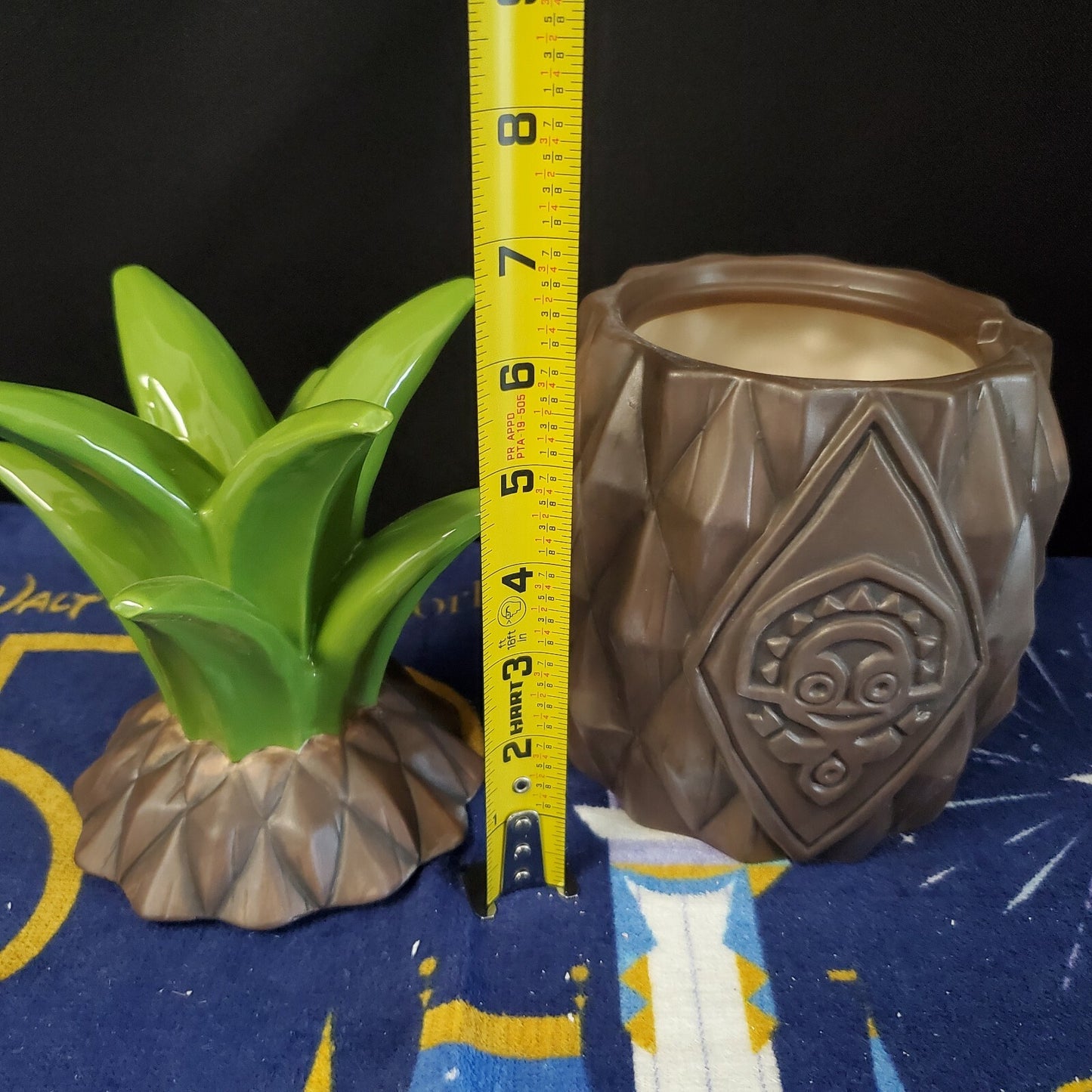 Walt Disney World Polynesian 50th Anniversary Pineapple Serving Set Chip Dip Jar