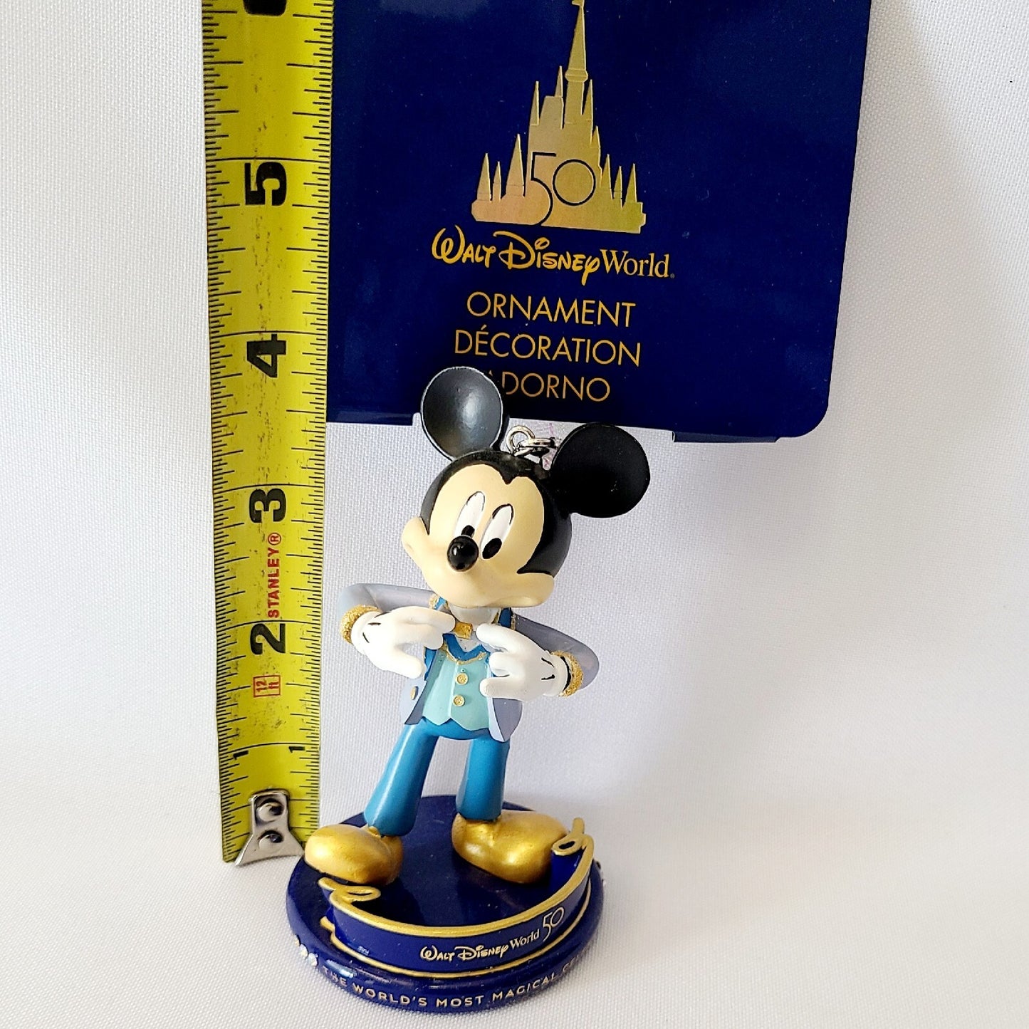 *2 Ornament Set* Walt Disney World Park 50th Anniversary Mickey Minnie Christmas