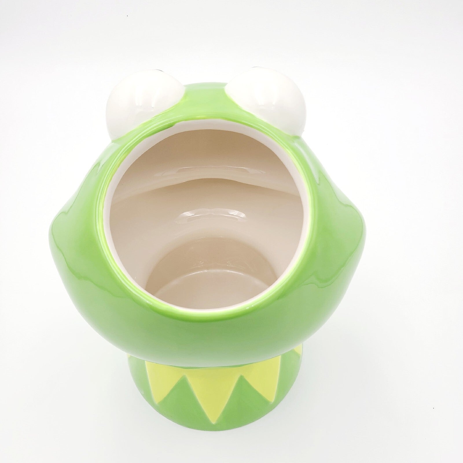 NEW 2023 Disney Parks The Muppets Kermit The Frog Ceramic Green 9.5" Cookie Jar