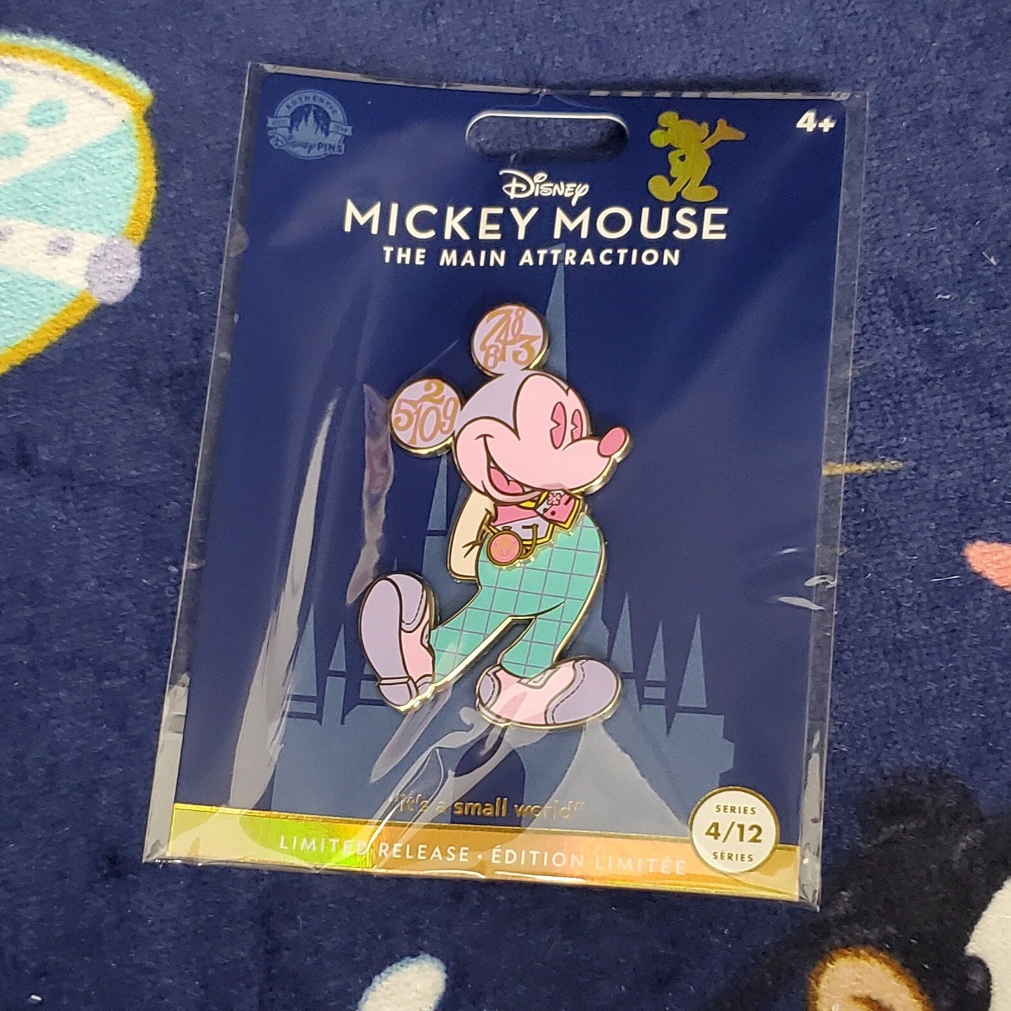 *Ears, Key, Pin Set* Disney Park Mickey Mouse Main Attraction It’s A Small World