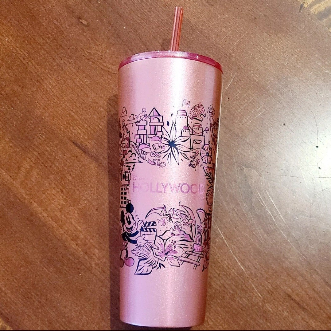 Walt Disney World 4 Park Starbucks Tumbler Magic Kingdom EPCOT Hollywood Animal