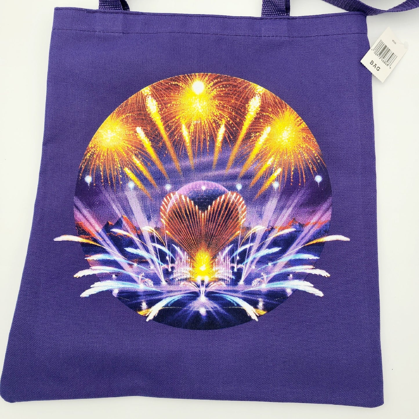 NEW Disney Parks EPCOT Luminous The Symphony Of Us Purple Tote Bag Fireworks