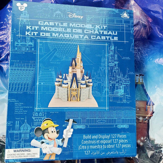 2022 WDW Disney Parks Cinderella Castle Model Kit Build & Display 127 Pieces New