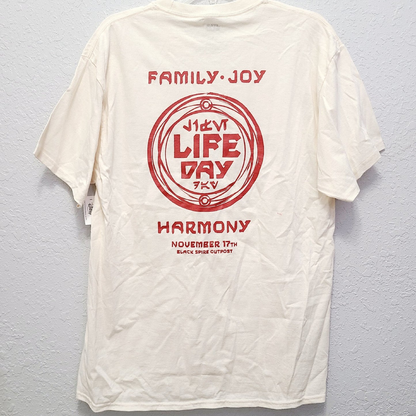 LARGE 2021 Disney Parks Star Wars Family Joy Life Day Harmony Chewbacca Shirt