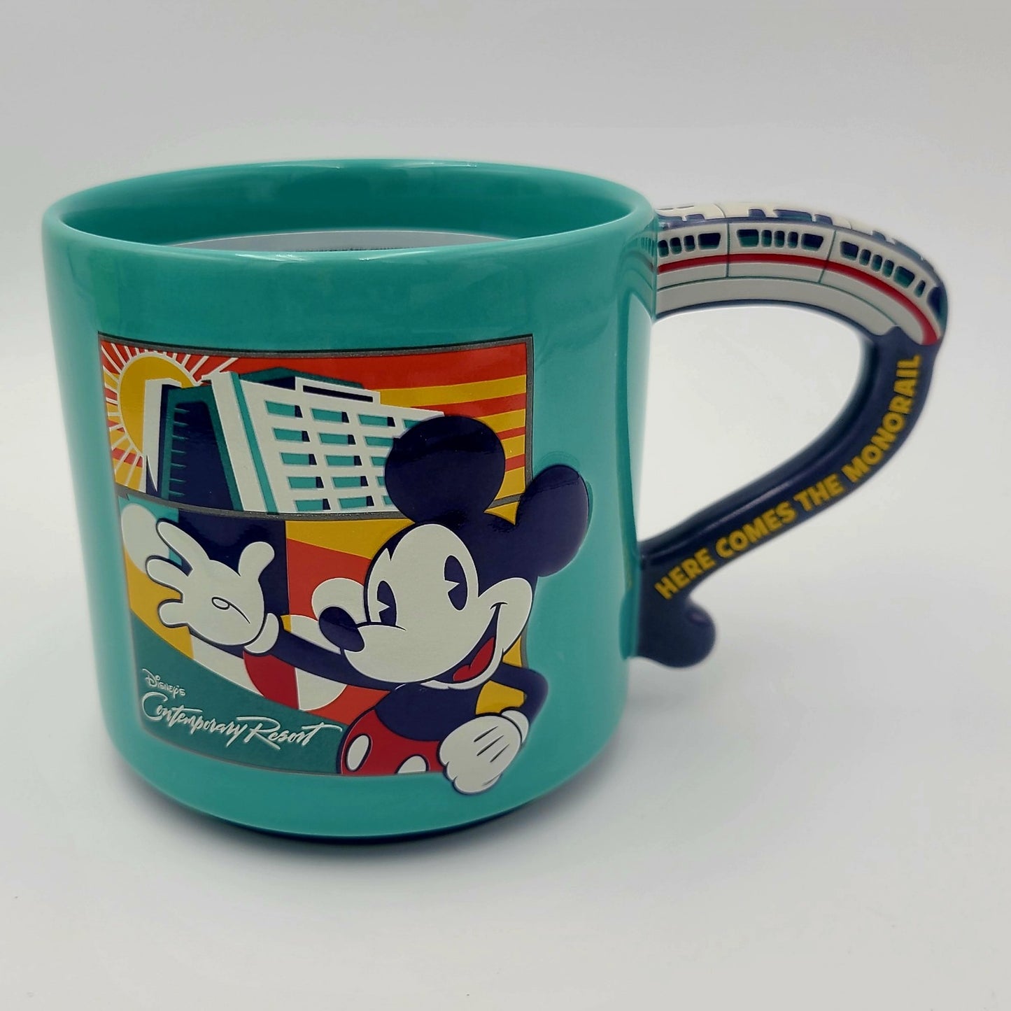 2025 Disney World Parks Contemporary Resort Mickey Mouse Monorail 16 Oz Mug New