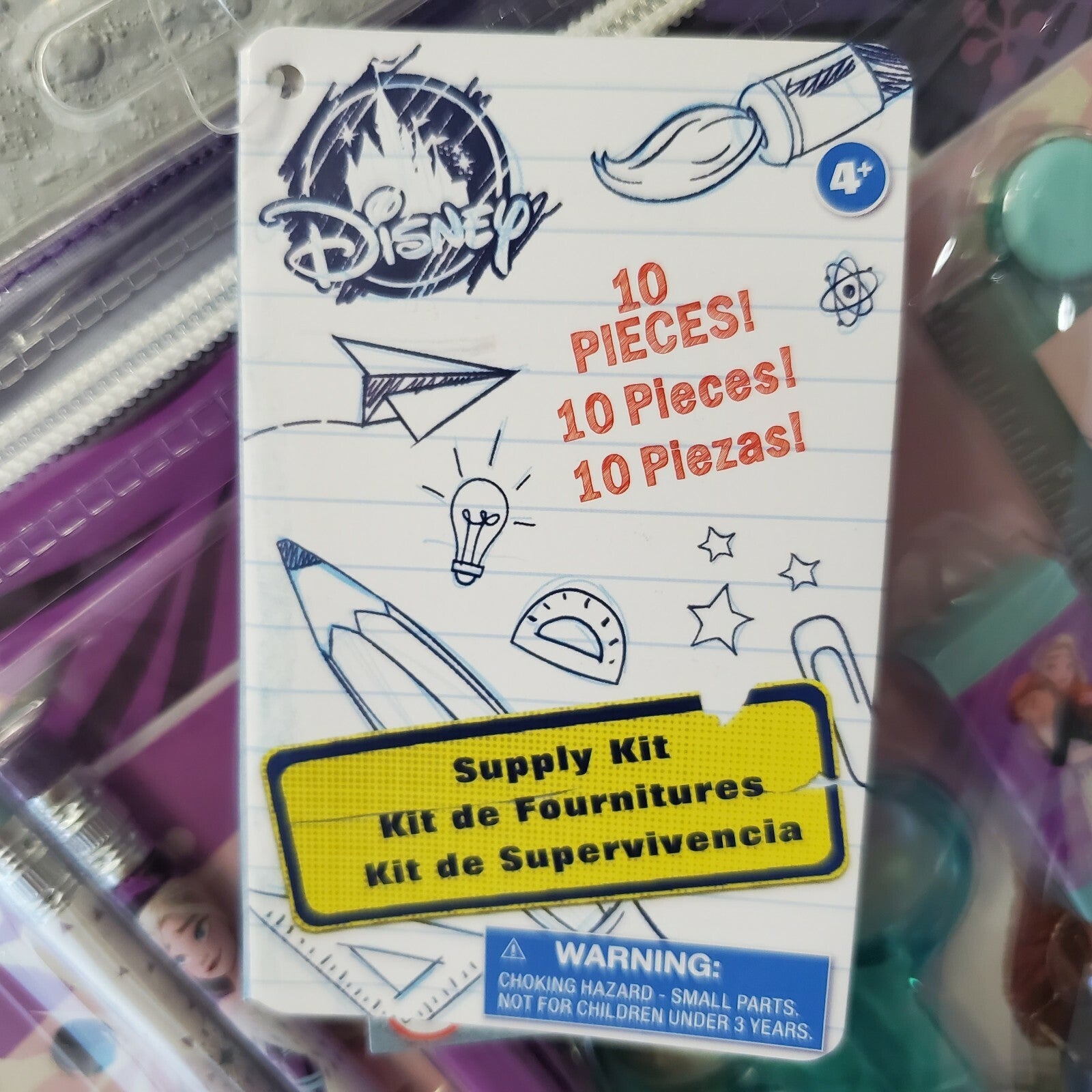 Disney Frozen 2 Zip-Up Stationery Art Supply Kit Elsa Anna School Supplies Olaf
