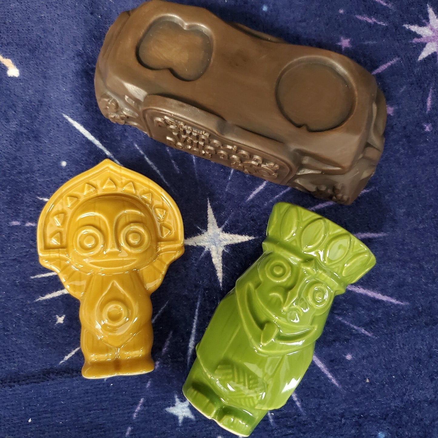 Walt Disney World Polynesian Resort 50th Anniversary Tiki Salt & Pepper Set NEW