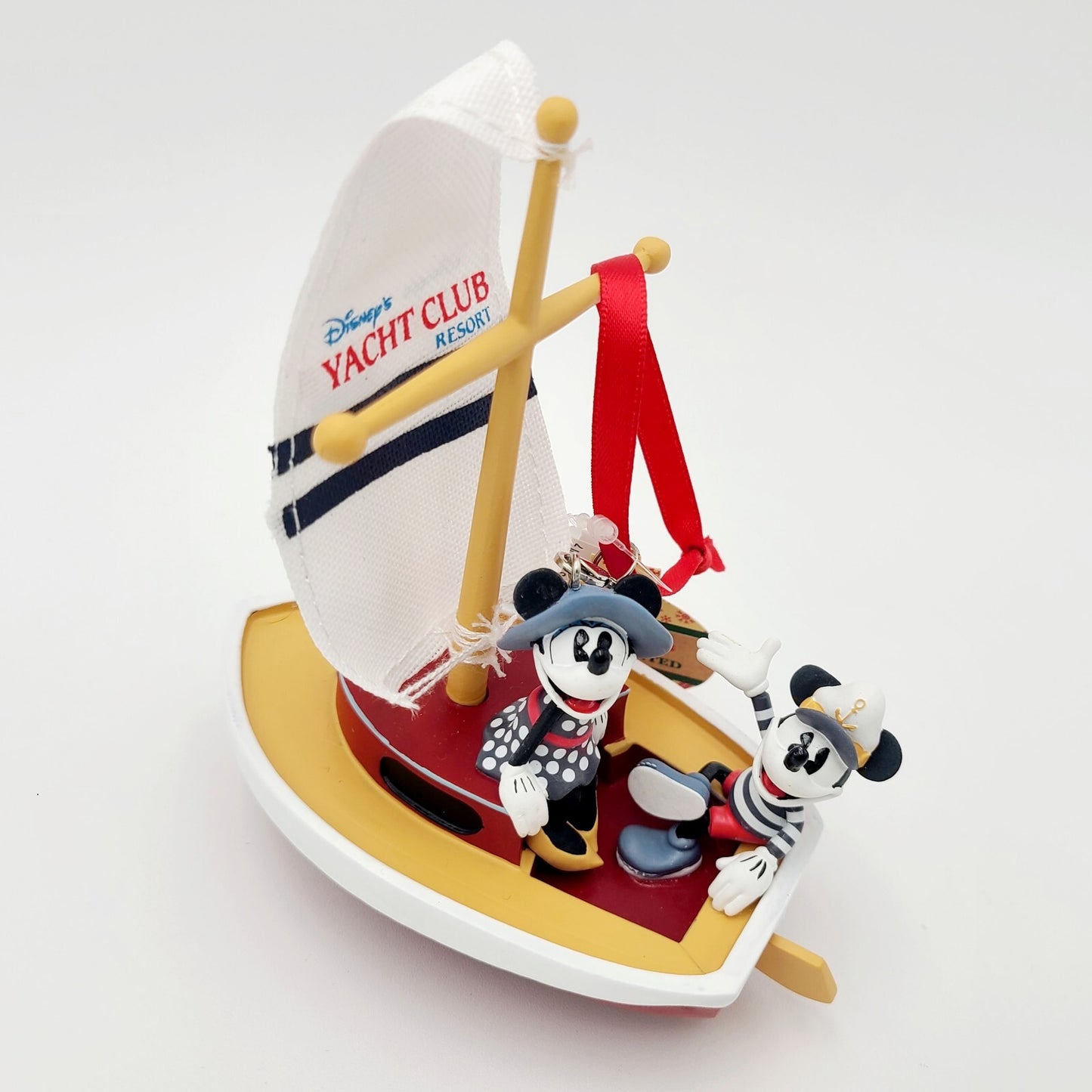 NEW Disney Parks WDW Yacht Club Resort Mickey Minnie Christmas Ornament 2024
