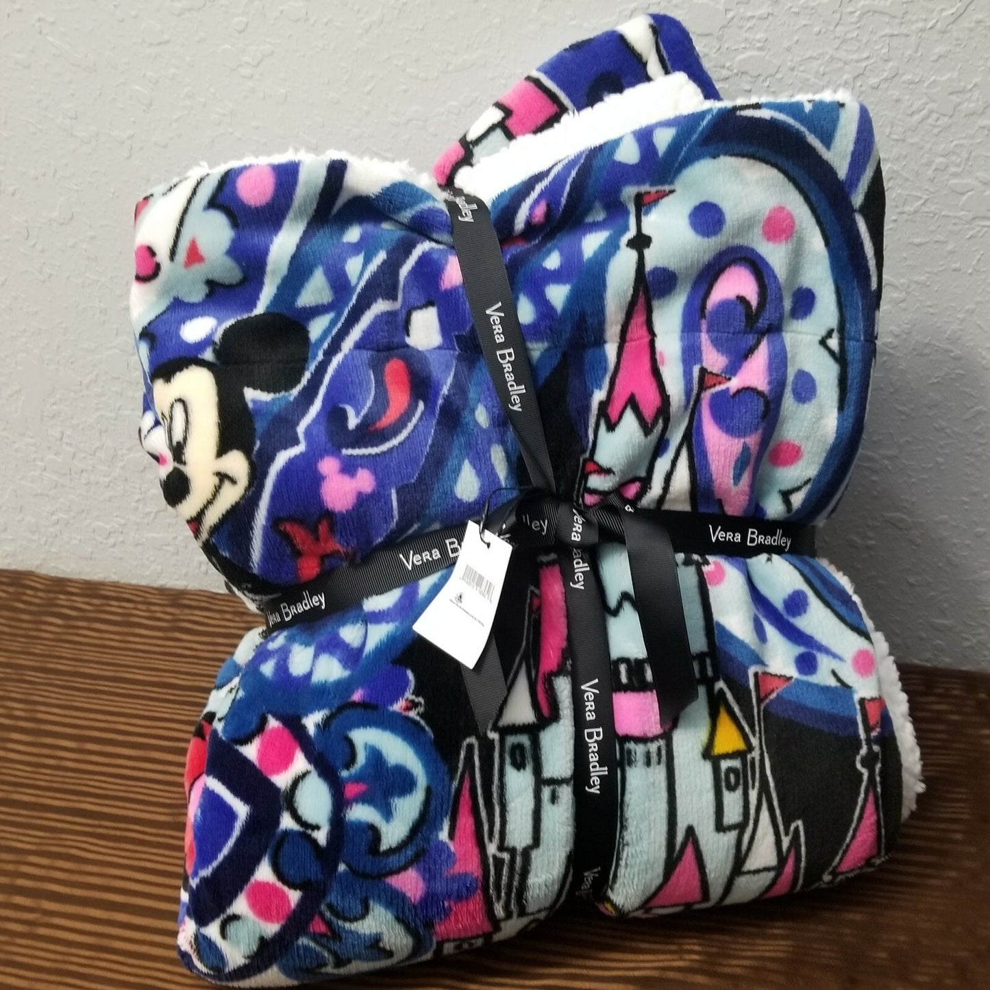 Disney Parks Vera Bradley Whimsical Paisley Throw Blanket Mickey Mouse