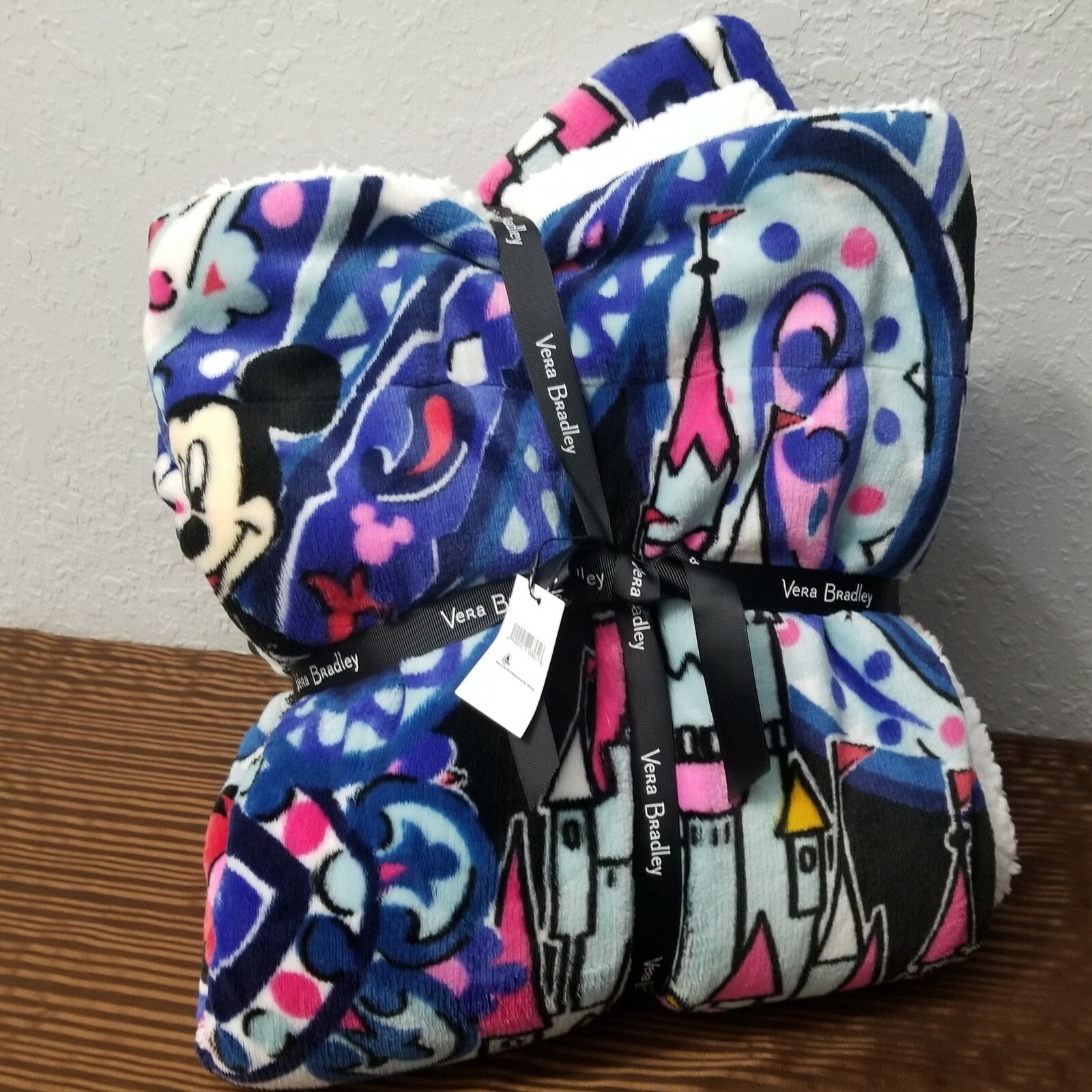 Disney Parks Vera Bradley Whimsical Paisley Throw Blanket Mickey Mouse