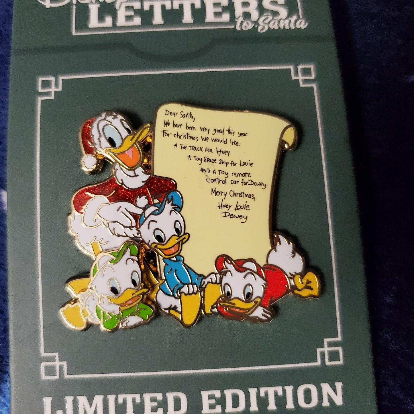 *4 Pin Set* 2021 Disney Parks Christmas Letters To Santa Pooh Jack Goofy Donald