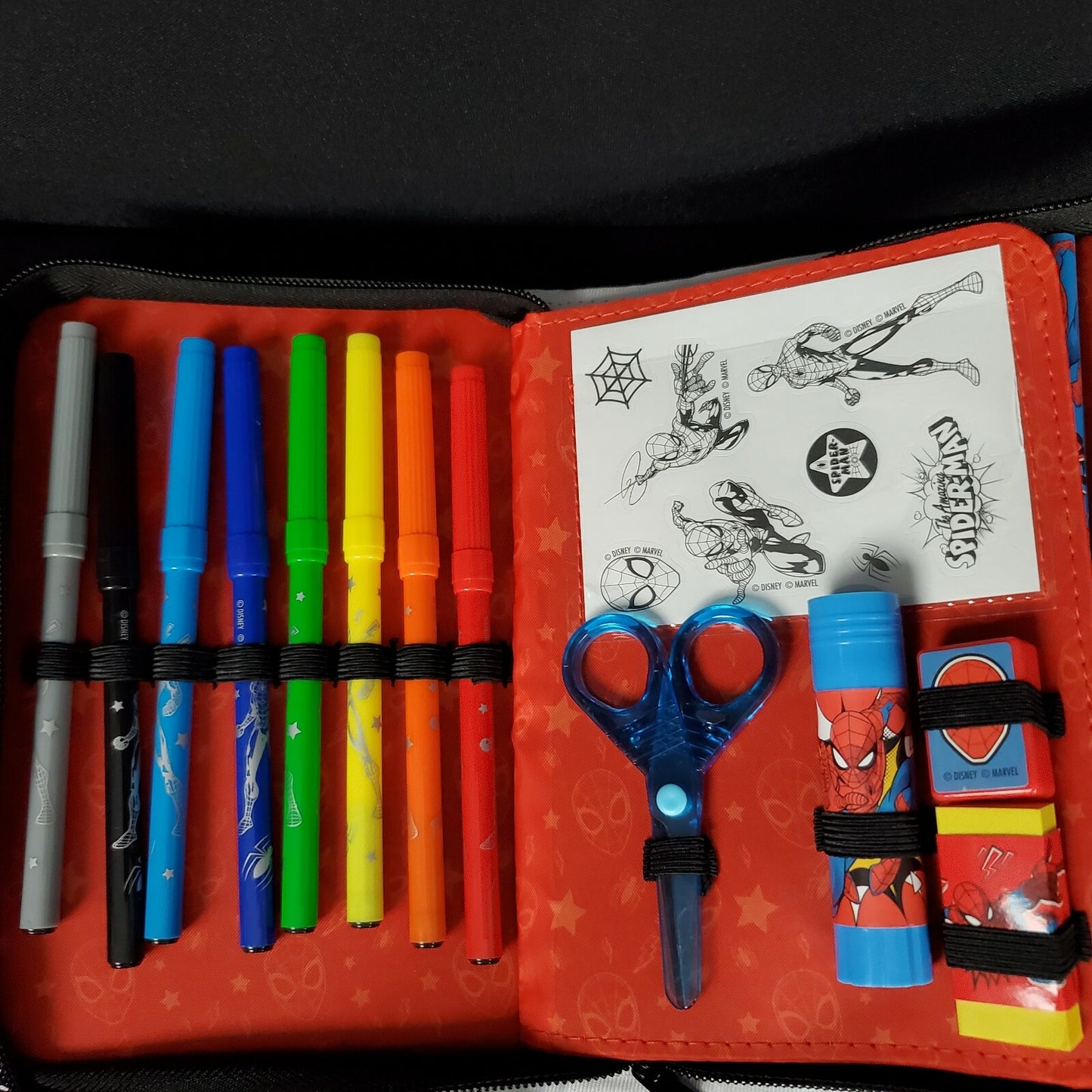 Disney Marvel Amazing Spider-Man Zip-Up Stationery Art Kit School Supplies Gift