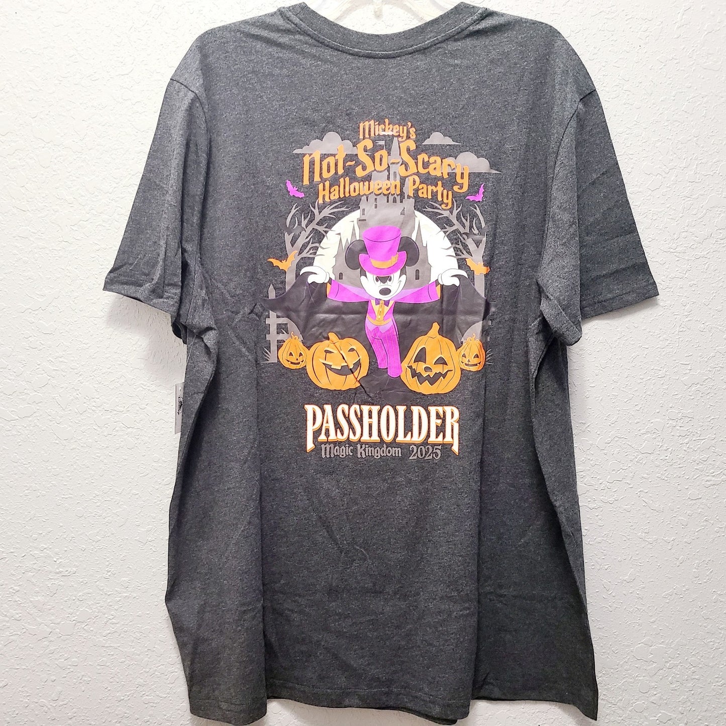 LARGE 2025 Disney Parks Mickey Not So Scary Halloween Party Passholder AP Shirt