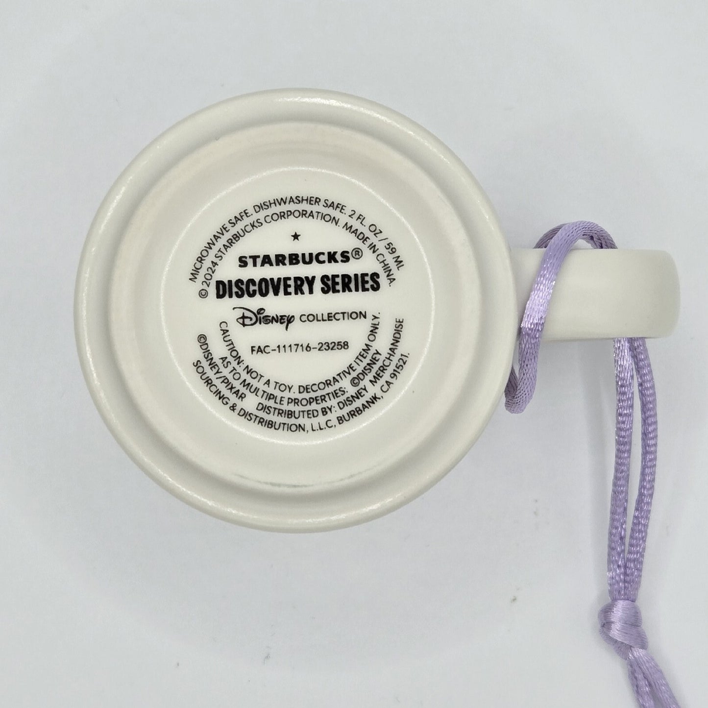 *EPCOT Ornament* 2024 Disney Park Starbucks Discovery Series Figment Mug New WDW