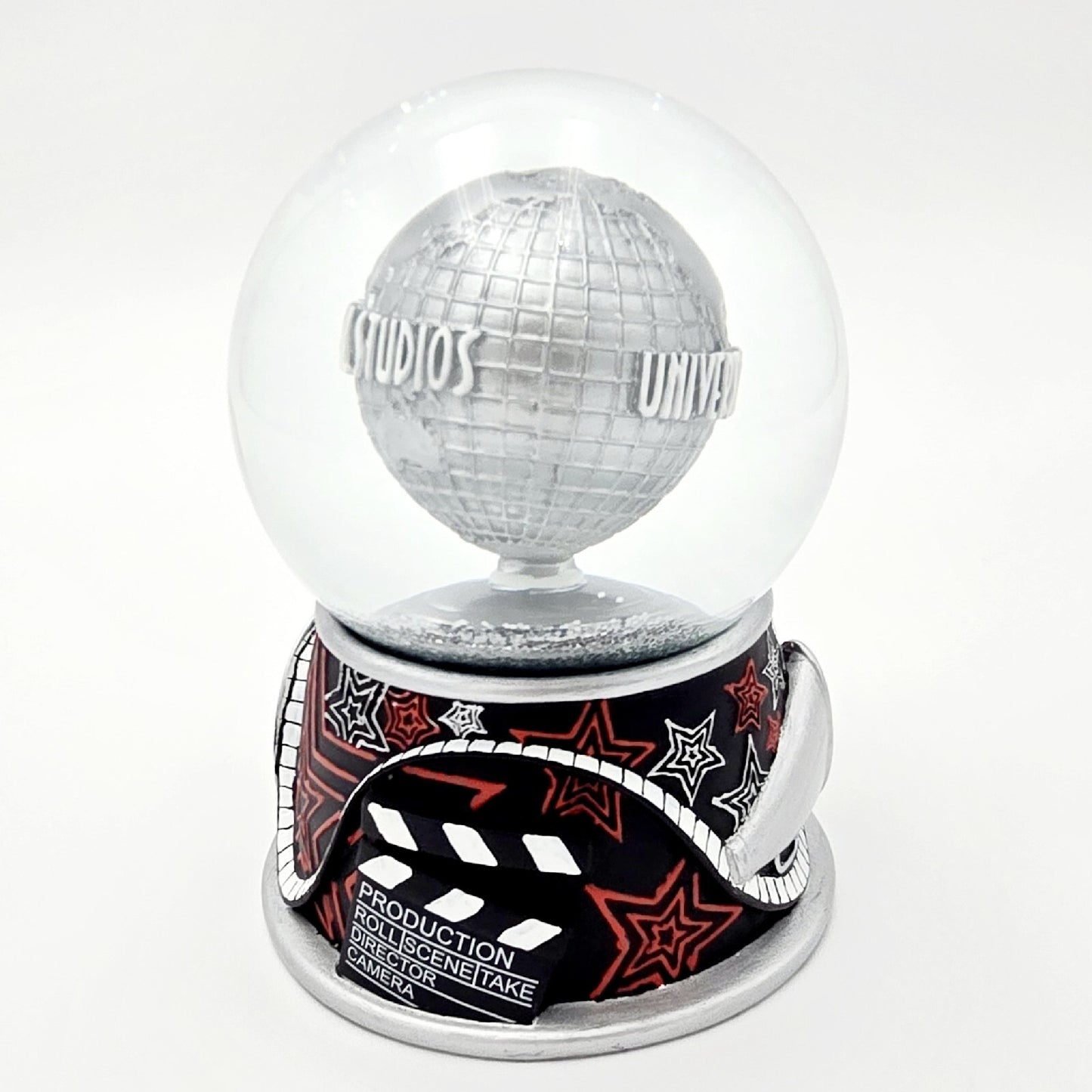 Universal Studios Orlando Silver Snowglobe Theater Production Movies Water Globe