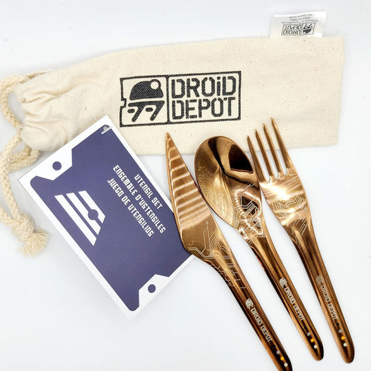 Disney Parks Star Wars Galaxy’s Edge Droid Depot Dining Utensil Set Knife Fork