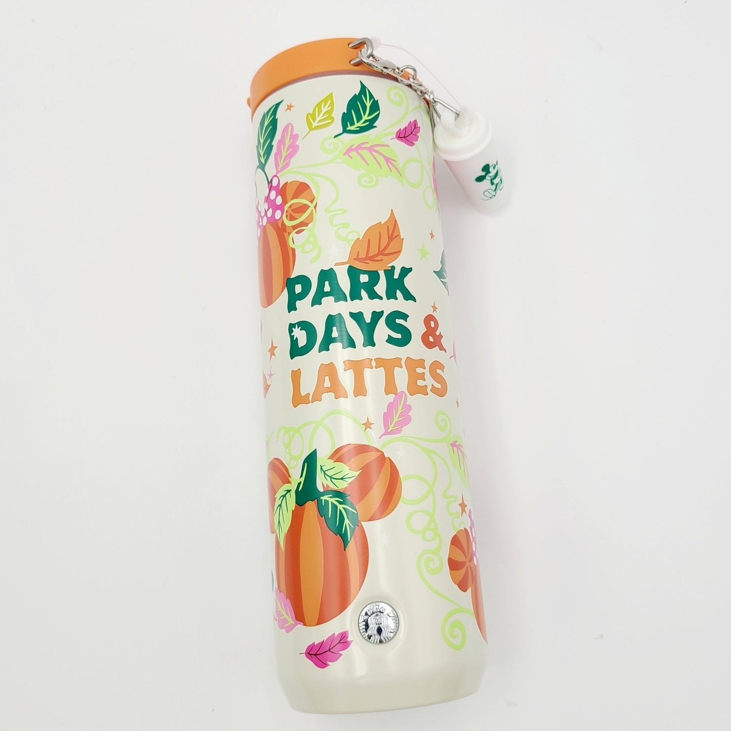 Disney Parks Days & Lattes 2025 Starbucks Halloween Pumpkin Tumbler Cup & Charm